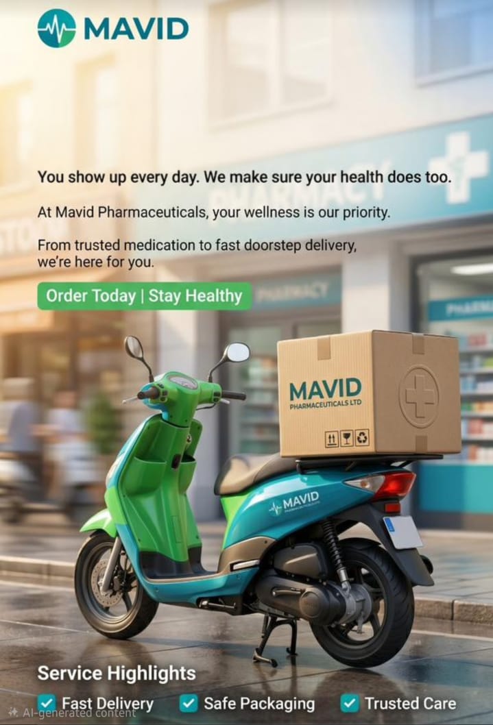 Mavid Pharmaceuticals retail and wholesale delivery support